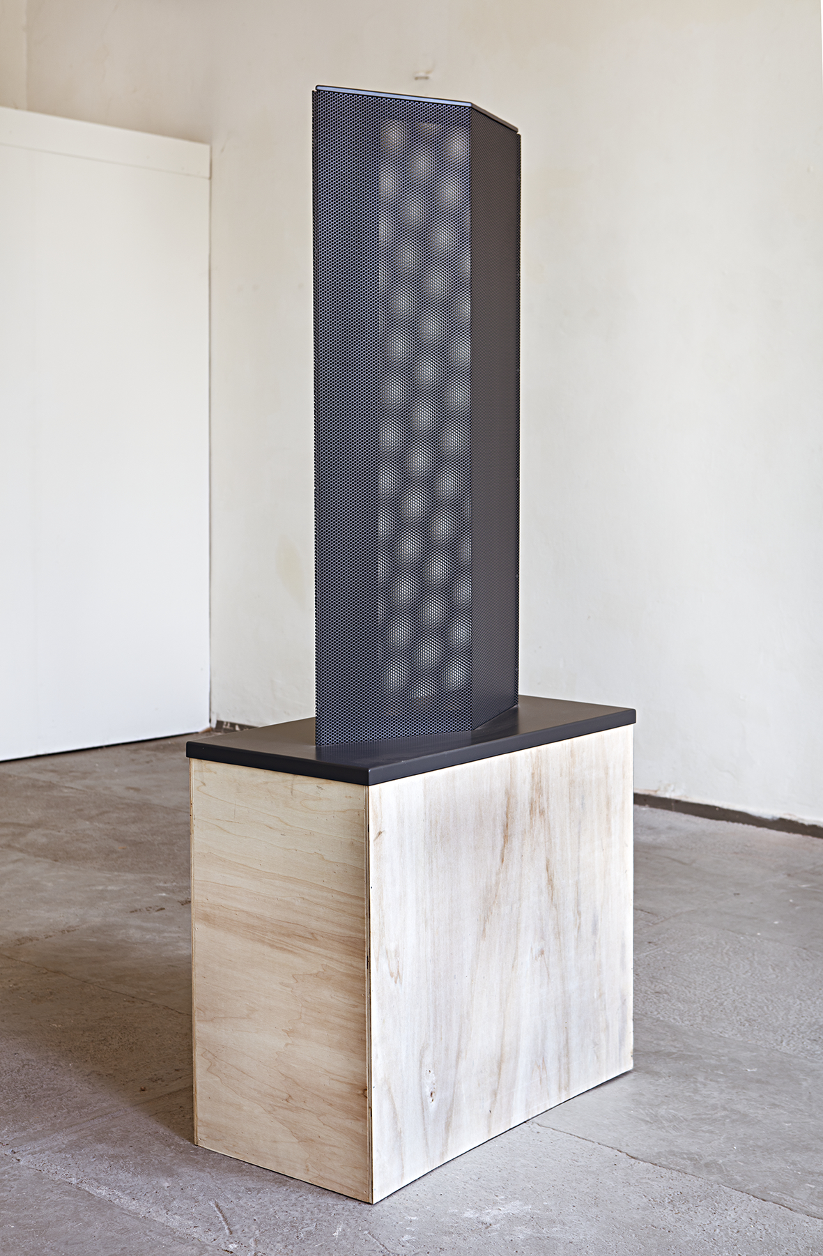"HEMINGWAYS SUITCASE, sculpture, 124 x 90 x 45 cm, baked enamel finish