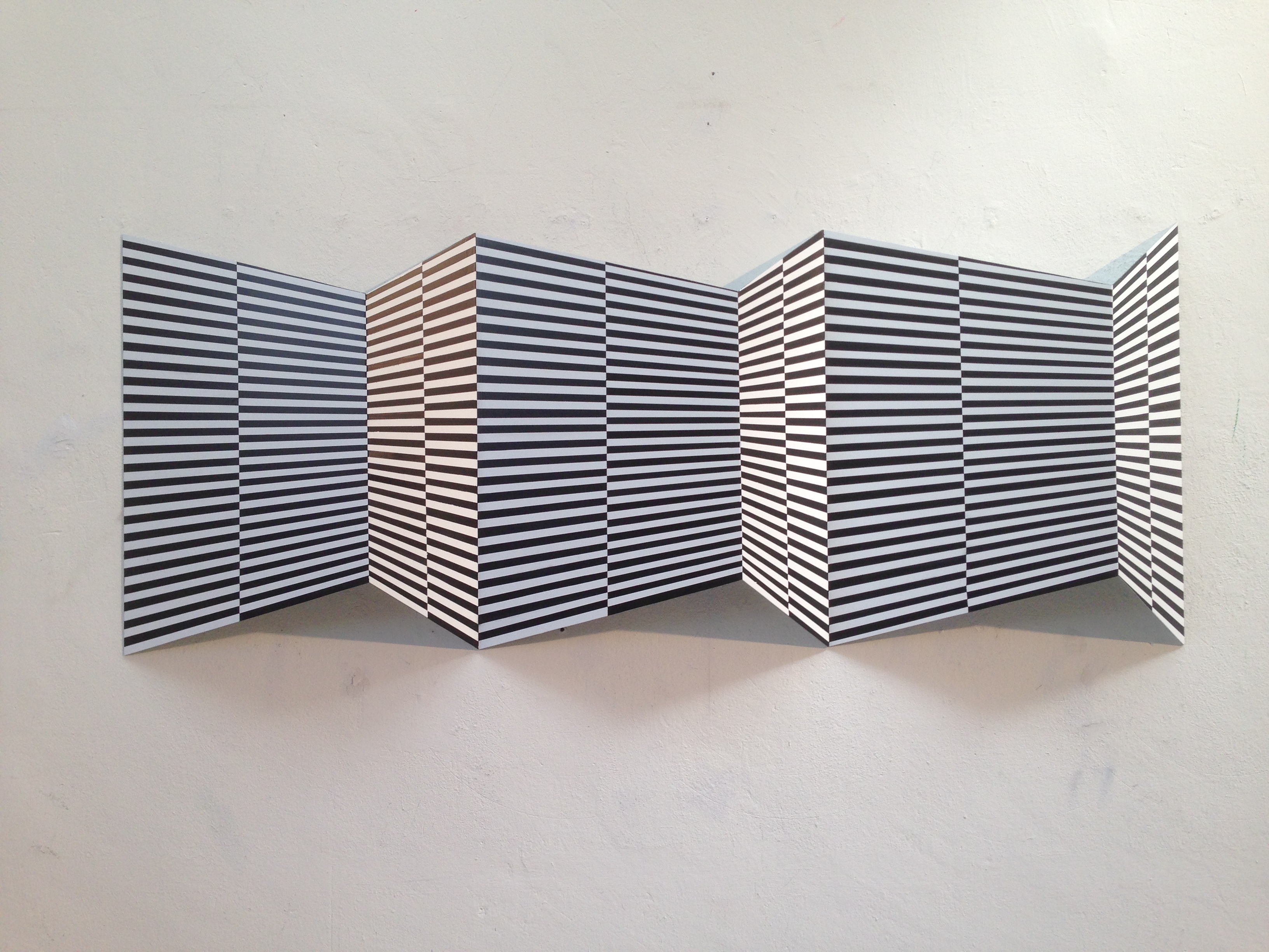 "JoMaRu XXXIII", 75 x 183 x 15 cm, relief, acrylic on formed aluminium