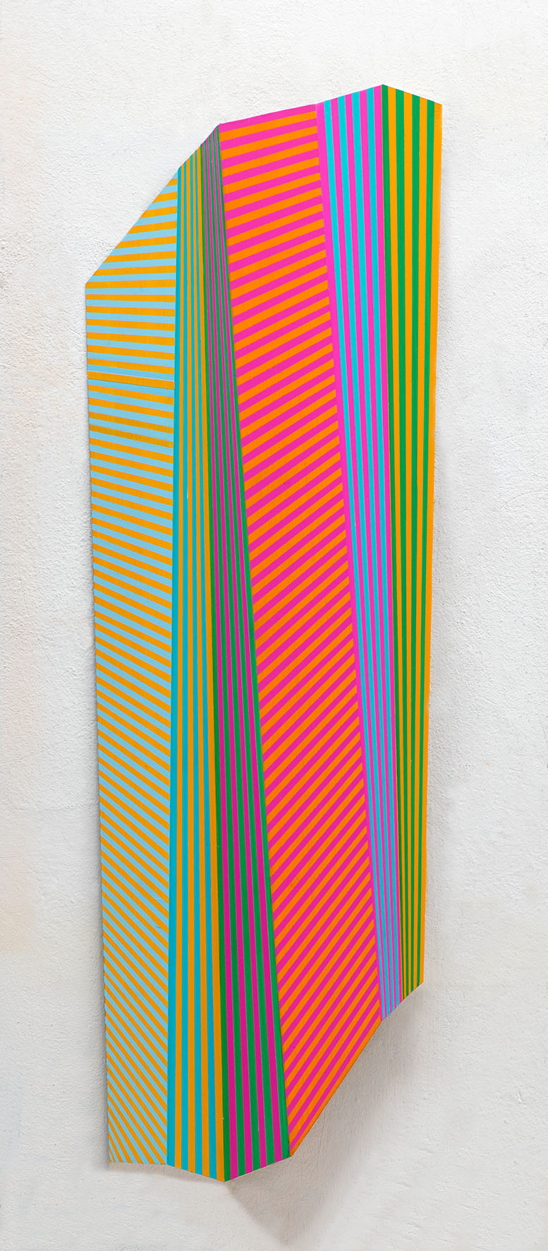 8/15,"KARTIKEYA II", 140x45cm, Acrylic/Aluminumtin