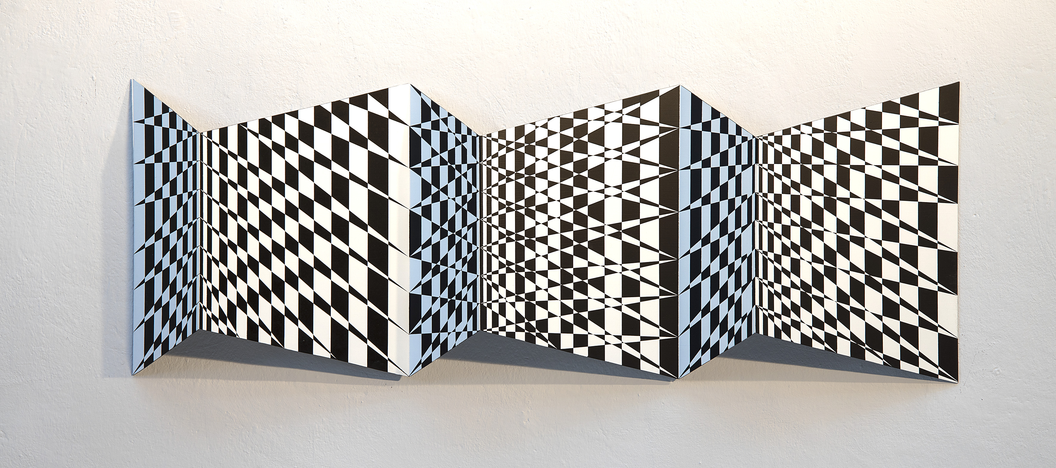 Edgar Diehl, "PALINDROME V" relief, acryli/aluminium, 