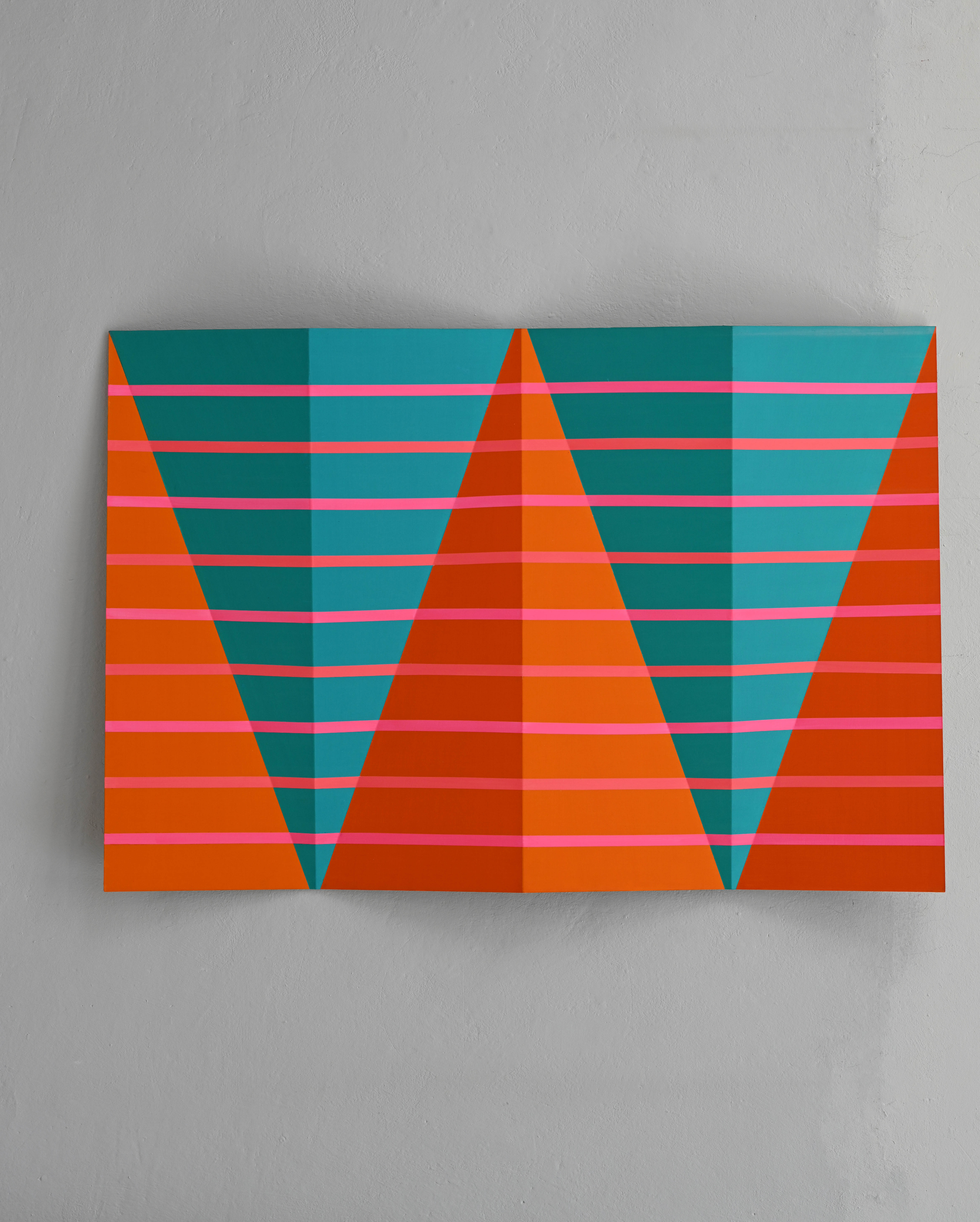 Edgar Diehl, PALIMPSEST XII, 100 x 165 x 10 cm, acylic / formed aluminium 