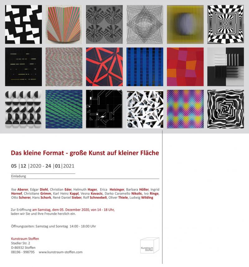 December 12, 2020 - January 24, 2021, "Das kleine Format", Kunstraum Stoffen, Germany