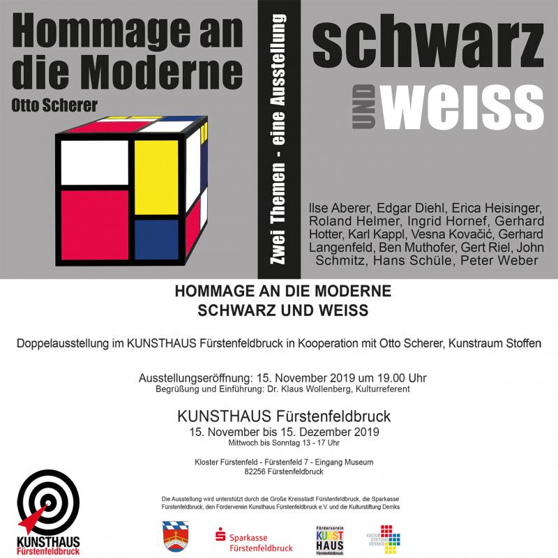 November 12, 2019  "schwarz & weiss", Kunsthaus Fürstenfeldbruck